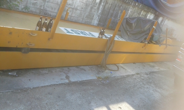 โครงสร้างพร้อมตัวเครนและรอกวิ่งตามรางขนาด3ตันขาย350,000