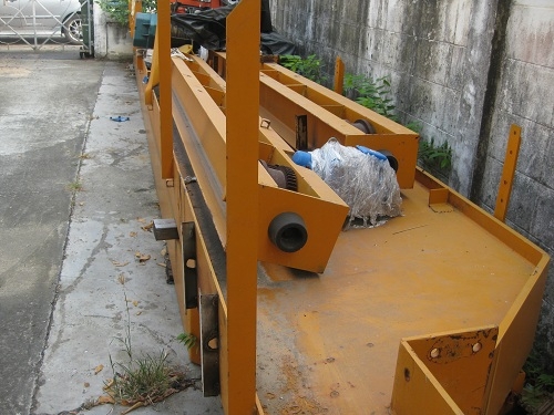 โครงสร้างพร้อมตัวเครนและรอกวิ่งตามรางขนาด3ตันขาย350,000