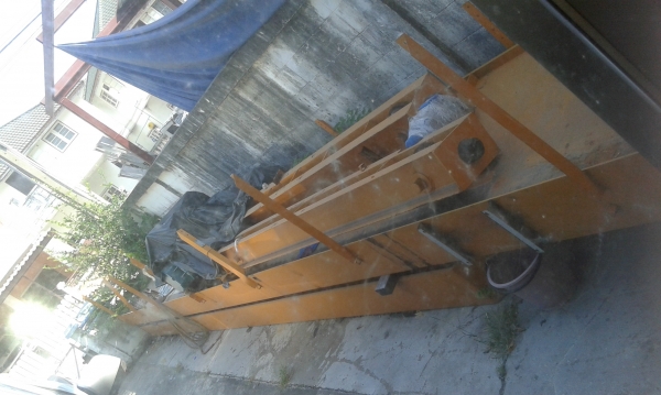 โครงสร้างพร้อมตัวเครนและรอกวิ่งตามรางขนาด3ตันขาย350,000