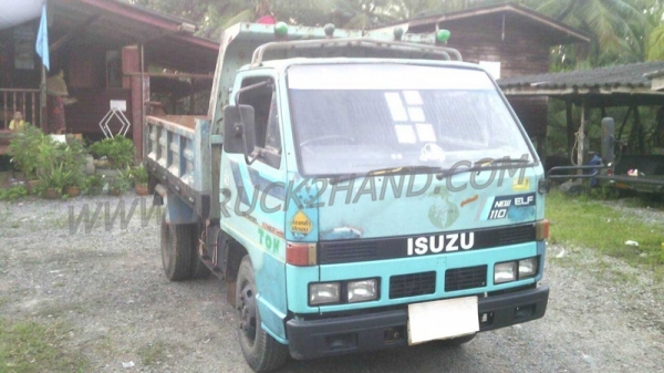 ISUZU NKR  88  แรงม้า 55EU5M พื้นดั้มพ์ทำใหม่ สามารถดูสภาพรถและทดลองขับได้ที่ศูนย์พักรถ truck2hand จังหวัดสระบุรี