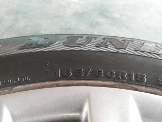 ล้อแม็คเดิม วีออส ขอบ 15 พร้อมยางดันลอบ 185-60R15