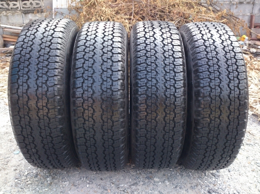 ขายแม็ก 6 รู ออ นิว เชฟโรเลค พร้อมยางริดสโตน. 245/70R16 ยางสัปดาห์ที่38ปี12 ดอกยางเต็มสวยนิ่มลึกเท่ากันไม่ร้าวไม่แตกลายไม่กินข้าง(สภาพแม็กยาง95\%) จำนวน 1  ชุด