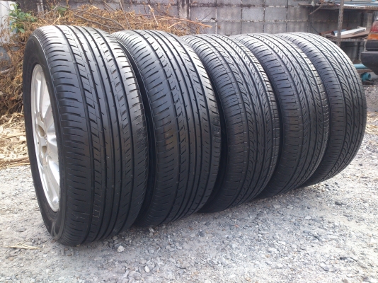 ขายแม็ก TOYOTA. 5รู พร้อมยาง215/60R16. ยางปี10 ดอกเต็มสวยลึกเท่ากัน จำนวน 5  เส้น