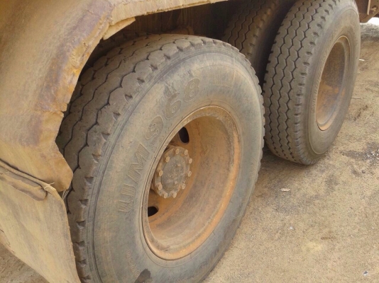 ขายรถพ่วงดัมพ์ HINO MEGA เครื่อง 260 แรง ปี 48 กระบะดัมพ์มิเนียมอู่ CK โชคชัย ลูก 2 เพลา