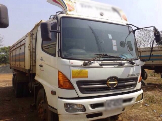 ขายรถพ่วงดัมพ์ HINO MEGA เครื่อง 260 แรง ปี 48 กระบะดัมพ์มิเนียมอู่ CK โชคชัย ลูก 2 เพลา