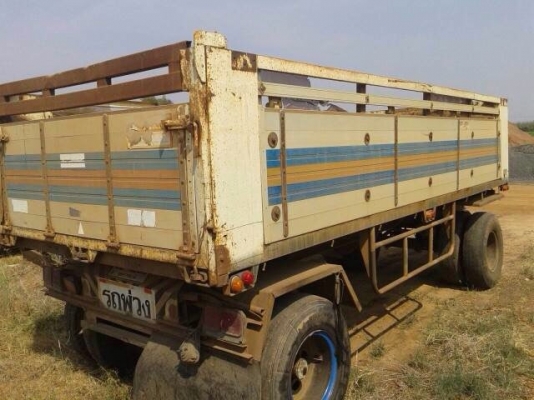 ขายรถพ่วงดัมพ์ HINO MEGA เครื่อง 260 แรง ปี 48 กระบะดัมพ์มิเนียมอู่ CK โชคชัย ลูก 2 เพลา