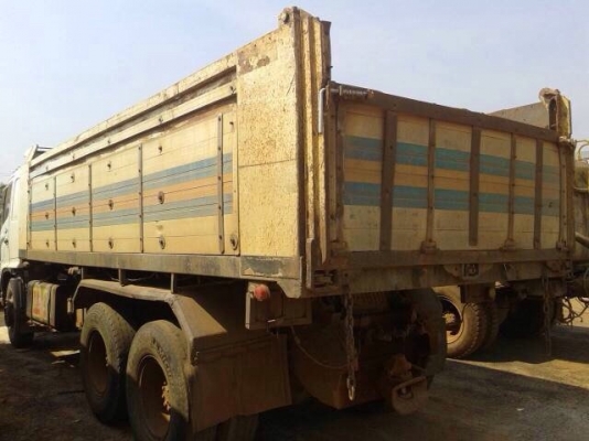 ขายรถพ่วงดัมพ์ HINO MEGA เครื่อง 260 แรง ปี 48 กระบะดัมพ์มิเนียมอู่ CK โชคชัย ลูก 2 เพลา