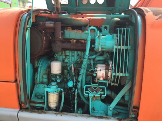 รถขุดเก่าญี่ปุ่น Kobelco SK60-2 มีไลน์หัวเจาะ ใบมีดัน