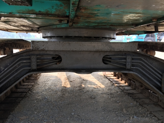 รถขุดเก่าญี่ปุ่น Kobelco SK60-2 มีไลน์หัวเจาะ ใบมีดัน