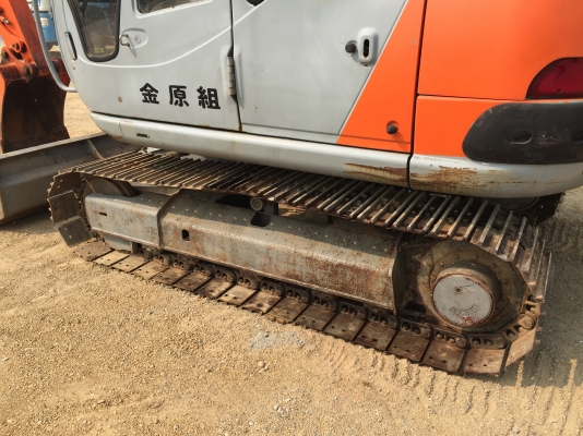 รถขุดเก่าญี่ปุ่น Kobelco SK60-2 มีไลน์หัวเจาะ ใบมีดัน