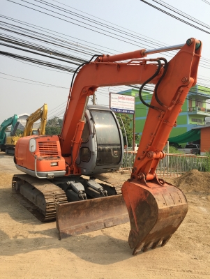 รถขุดเก่าญี่ปุ่น Kobelco SK60-2 มีไลน์หัวเจาะ ใบมีดัน