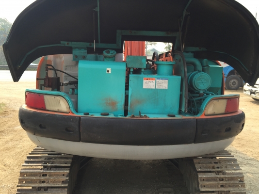 รถขุดเก่าญี่ปุ่น Kobelco SK60-2 มีไลน์หัวเจาะ ใบมีดัน
