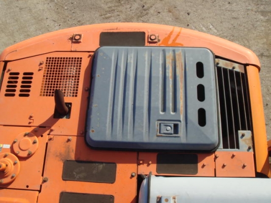 รถขุดเก่าญี่ปุ่น Hitachi EX120-5E อาร์มพิเศษ มีไลน์หัวกระแทก รถปี1999 มาถึงไทยแล้วครับ