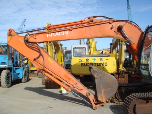 รถขุดเก่าญี่ปุ่น Hitachi EX120-5E อาร์มพิเศษ มีไลน์หัวกระแทก รถปี1999 มาถึงไทยแล้วครับ