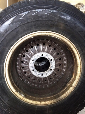ล้อหยดน้ำ WORK DEERFIELD 16x8 ออฟ0 6 รูกระบะ พร้อมยาง ประมูลจากญี่ปุ่น
