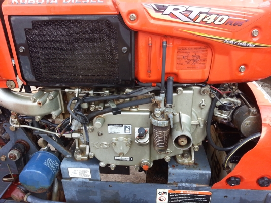 คูโบต้า KRT140 รุ่นท็อปยกล้อหลังได้...พร้อมใบมีดดันหน้า ผนา 3 พร้อมใช้งาน