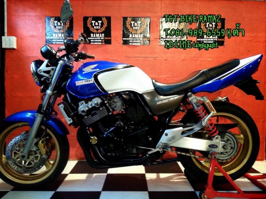 T&amp;T BIKE RAMA2 ขายถูกที่สุดคับ 79500 ฿HONDA CB400 V-TEC2เอกสารครบทุกฉบับ ปี2003 ราคาเล้าใจ เทคเปิดทุกเกียร์