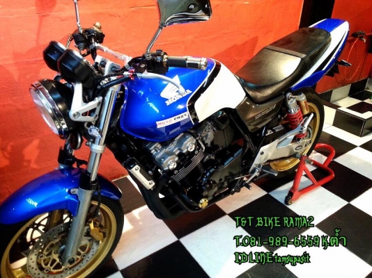 T&amp;T BIKE RAMA2 ขายถูกที่สุดคับ 79500 ฿HONDA CB400 V-TEC2เอกสารครบทุกฉบับ ปี2003 ราคาเล้าใจ เทคเปิดทุกเกียร์