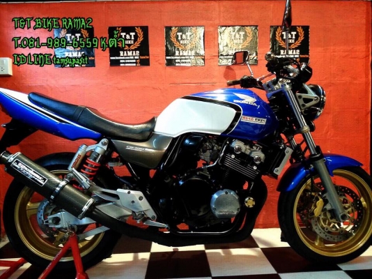 T&amp;T BIKE RAMA2 ขายถูกที่สุดคับ 79500 ฿HONDA CB400 V-TEC2เอกสารครบทุกฉบับ ปี2003 ราคาเล้าใจ เทคเปิดทุกเกียร์