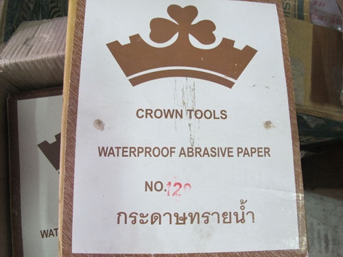 ขายกระดาษทรายน้ำตรามงกุฏCrown tools ของใหม่จำนวนมากราคาถูก