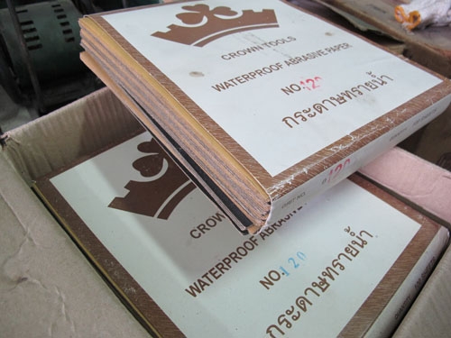 ขายกระดาษทรายน้ำตรามงกุฏCrown tools ของใหม่จำนวนมากราคาถูก