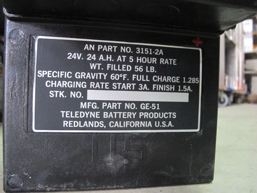 ขายแบตเตอร์รี่ใหม่24โวลล์ยี่ห้อGILL GE-51ของอเมริกา