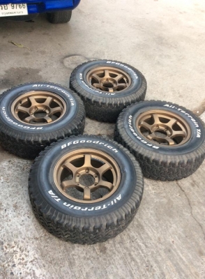 ล้อTE37 พร้อมยาง BF GOODRICH 265 70 16 สวยๆ ถูกๆ