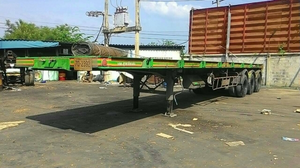 ขายหางพ่วงพื้นเรียบ 3เพลา อู่เอสที