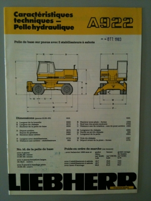 รถแบคโฮล้อยาง LIEBHERR รุ่น A922 มีทะเบียน,เอกสารครบ ขายพร้อม Campshell Boom พิเศษ รัศมีทำงาน ลึก16M กว้าง12M