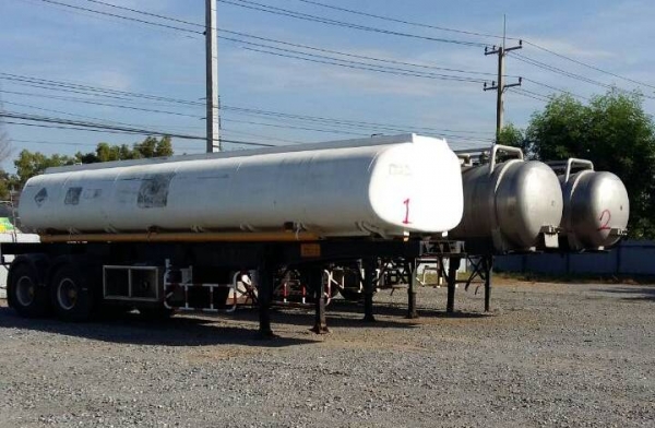 หางเทเลอร์พ่วงแทงค์สแตนเลส มีทะเบียน พร้อมชุดโอน