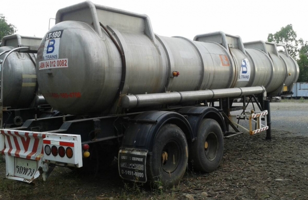 หางเทเลอร์พ่วงแทงค์สแตนเลส มีทะเบียน พร้อมชุดโอน