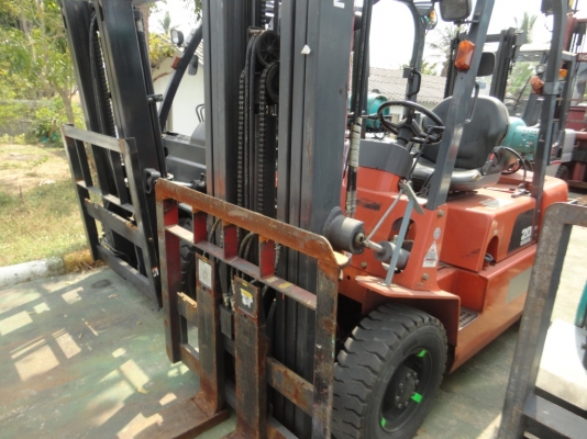 ขาย. รถโฟล์คลิฟท์ nissan  เครื่องยนต์เบนซิล+แก็ส เกียร์ ออโต้ TELESCOPIC FORK งาหดเข้า  ออก ได้