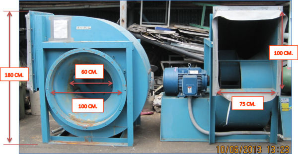 โบเวอร์ พัดลมดูดอากาศ มอเตอร์ 40 แรง ของอเมริกา