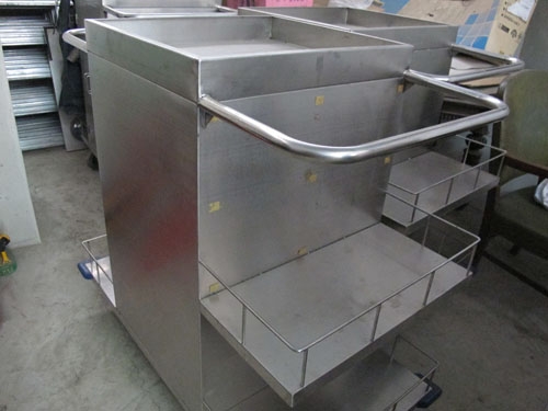 ขายรถเข็นแสตนเลสใหม่ๆสำหรับภัตตาคารและร้านอาหาร