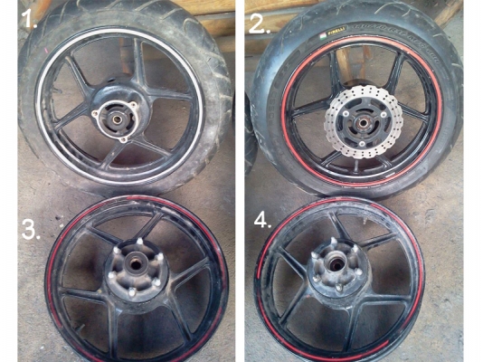 ล้อหลังนินจา 17" * 3.5" สำหรับโปรเจคล้อโต