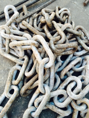 จำหน่าย โซ่ข้อห่าง มือสอง ขนาด 4หุน ยาว 6.2M สำหรับยก ลาก made in japan ราคาย่อมเยา สอบถามโทร 080-6135462