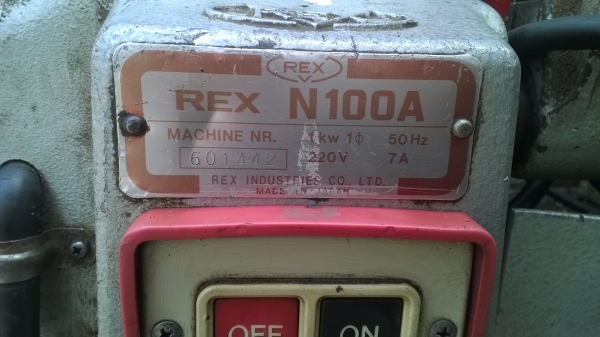 ขาย เครื่องต๊าปเกลียว  Rex N100A สภาพดี อุปกรณ์ครบ ครับ