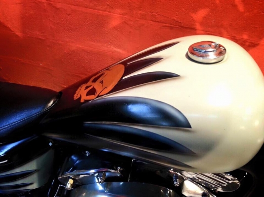 T&amp;T BIKE RAMA2 ขายด่วนนาทีทอง 59500฿HONDA STEED400 แต่ง HD รอบคันโคตรดุ เอกสารครบ สีแอรบัส ชุดแต่งHDท่อนอกเสียงดีสีสวยกริปเครื่องดีเดินเบาHD ของเเต่งแน่นคุ้ม