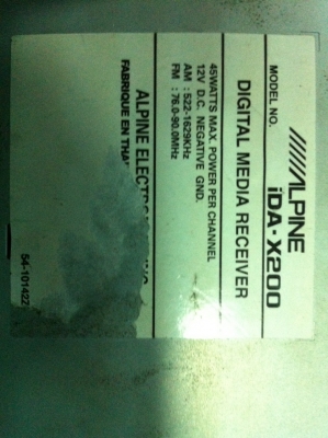 Alpine iDA-X200 USB FM IPOD  BlueTooth 3ปรีเอ้า สภาพสวย มือ2 ญี่ปุ่น