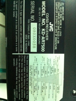 JVC KD-AR7500 AXAD CD MP3 SD CARD FMคลื่นไทย ตัวท็อป สไลค์ไฟฟ้า จอกราฟฟิก ภาพสีเคลื่อนไหว 3ปรีเอ้า 1AUX สภาพสวย มือ2 ญี่ปุ่น