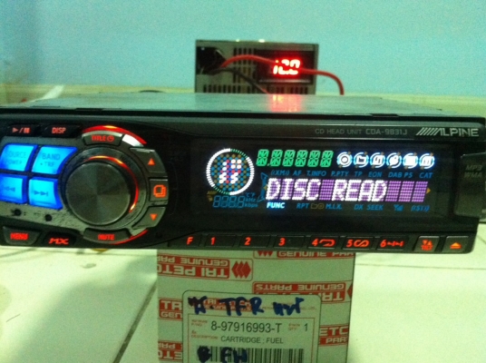 Alpine CDA-9831J CD MP3 จอสไลด์ไฟฟ้า เปลี่ยนสีไฟได้ ปรีเอ้า 1 HDD มือ2 ญี่ปุ่น