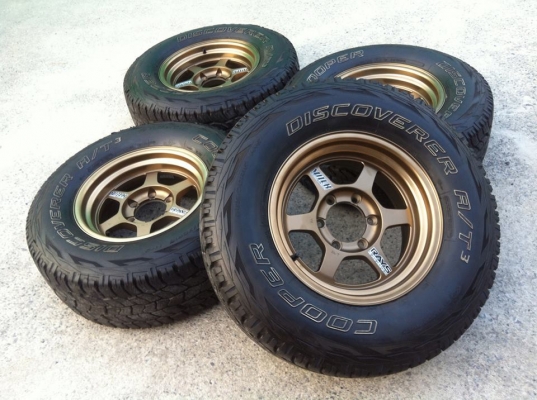 ยาง Cooper Discoverer AT3 พร้อมแม็ก TE37x 16x8 ET-0 สวยยกชุด ยาง Cooper Discoverer AT3 พร้อมแม็ก TE37x 16x8 ET-0 สวยยกชุด