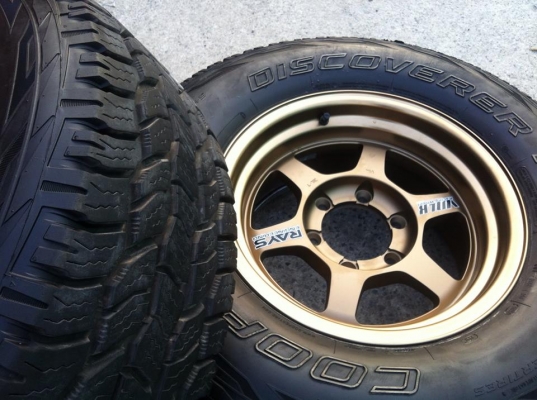 ยาง Cooper Discoverer AT3 พร้อมแม็ก TE37x 16x8 ET-0 สวยยกชุด