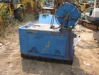 เครื่องปั๊มลม AIRMAN: PDSR 70S เครื่องดีเซล 3 สูบ พร้อมสาย เก่าญี่ปุ่น ครับ