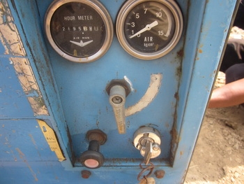 เครื่องปั๊มลม AIRMAN: PDSR 70S เครื่องดีเซล 3 สูบ พร้อมสาย เก่าญี่ปุ่น ครับ