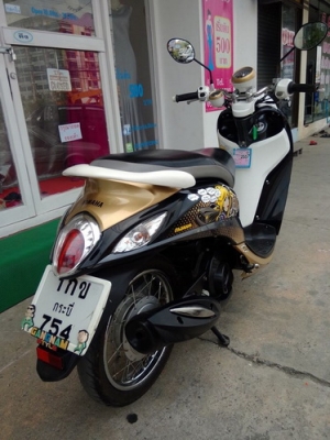 Yamaha Fino Fi รถปี 2556 ลายFashion หัวฉีดประหยัดน้ำมันราคาถูกครับ