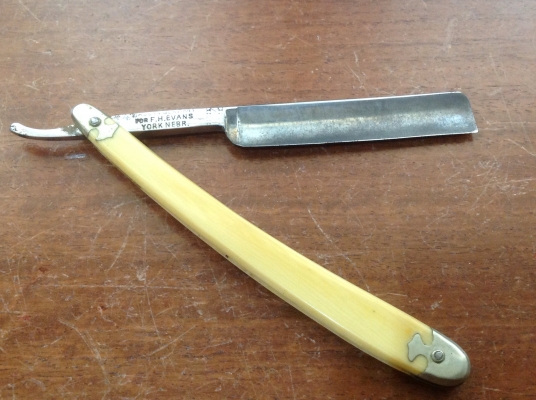 ขายมีดโกนโบราณ WHITE HOPE E.H.EVANS YORK NEBR.