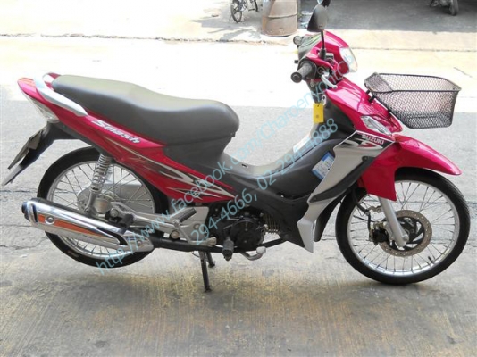 SUZUKI Smash 115cc. ปี 2013 ซูซูกิ สแมช สีชมพู สวยสด สตาร์ทมือ ใช้งานง่ายที่สุด คล่องตัวสุดๆ