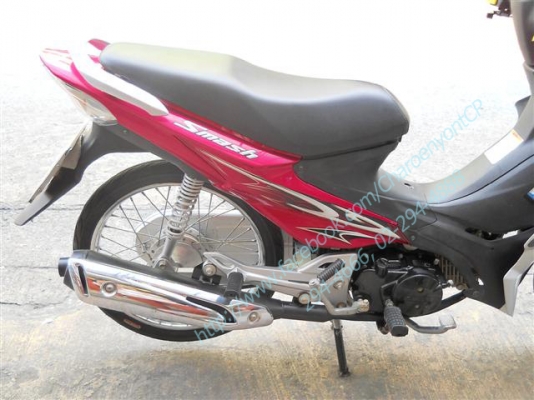 SUZUKI Smash 115cc. ปี 2013 ซูซูกิ สแมช สีชมพู สวยสด สตาร์ทมือ ใช้งานง่ายที่สุด คล่องตัวสุดๆ