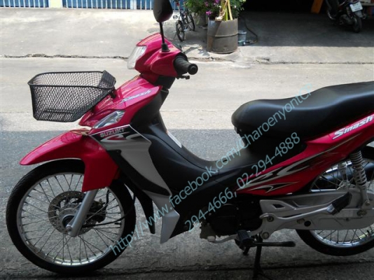 SUZUKI Smash 115cc. ปี 2013 ซูซูกิ สแมช สีชมพู สวยสด สตาร์ทมือ ใช้งานง่ายที่สุด คล่องตัวสุดๆ